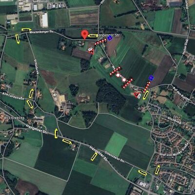 Bild vergr&ouml;&szlig;ern: Sperrung Westenberger Straße