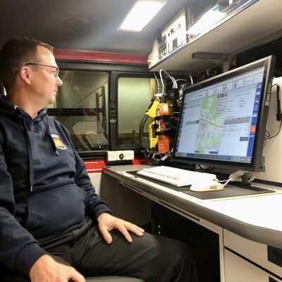 Bild vergr&ouml;&szlig;ern: Besuch bei der Ortsfeuerwehr Bad Bentheim