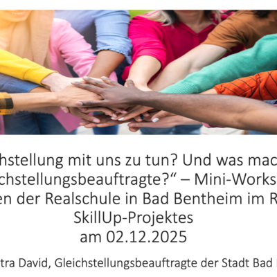Bild vergr&ouml;&szlig;ern: Workshop Was hat Gleichstellung mit mir zu tun