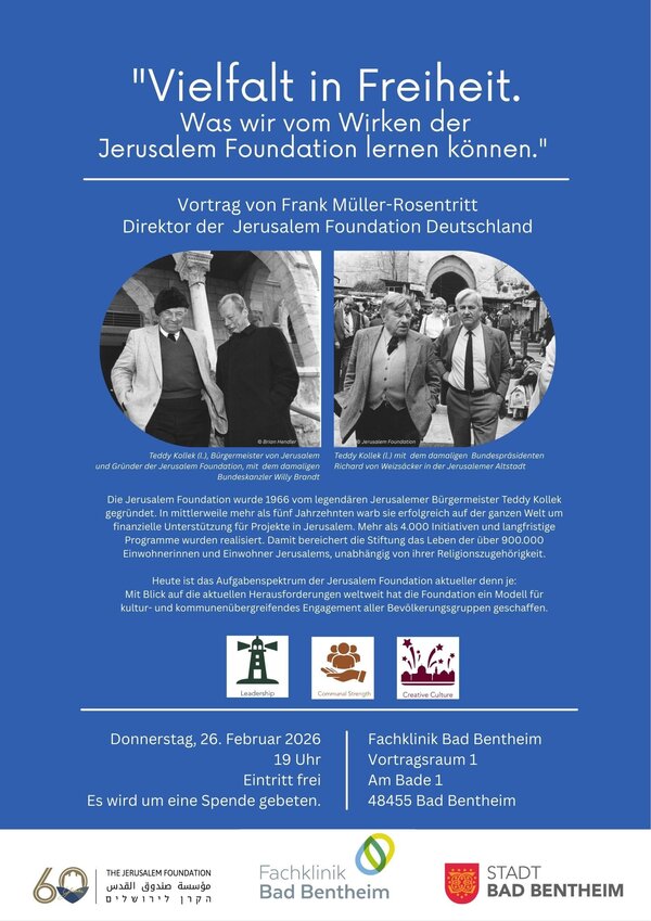 Bild vergr&ouml;&szlig;ern: Vortrag Jerusalem Foundation