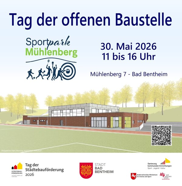 Bild vergr&ouml;&szlig;ern: Sportpark Mühlenberg – Einladung zum Tag der offenen Baustelle