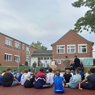 Eröffnung des Soccerfeldes an der GHS Gildehaus