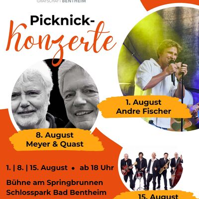 Picknick-Konzerte unterhalb der Burg Bentheim im Schlosspark