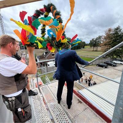 Bild vergr&ouml;&szlig;ern: Richtfest Kita Pusteblume