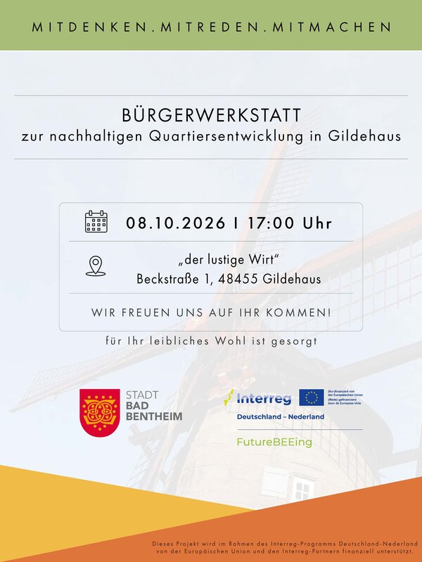 Bild vergr&ouml;&szlig;ern: Bürgerwerkstatt zur nachhaltigen Quartiersentwicklung in Gildehaus
