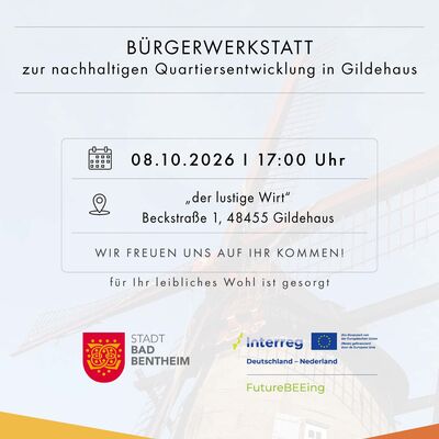 Bürgerwerkstatt zur nachhaltigen Quartiersentwicklung in Gildehaus